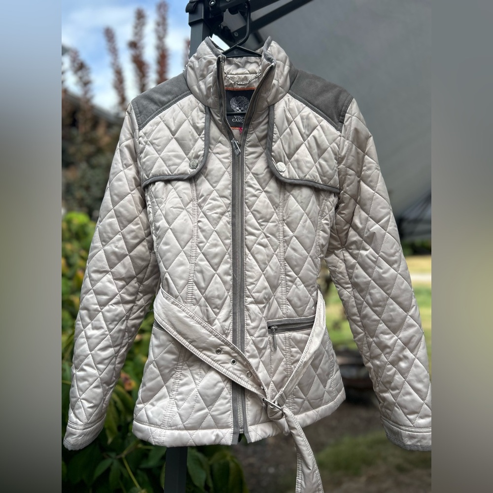 Vince Camuto women’s suede and puffer jacket